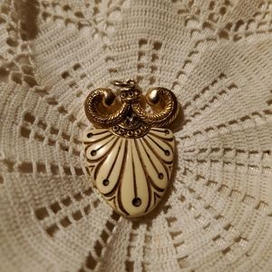 Vintage CROWN TRIFARI Necklace Pendant 1960s Rare